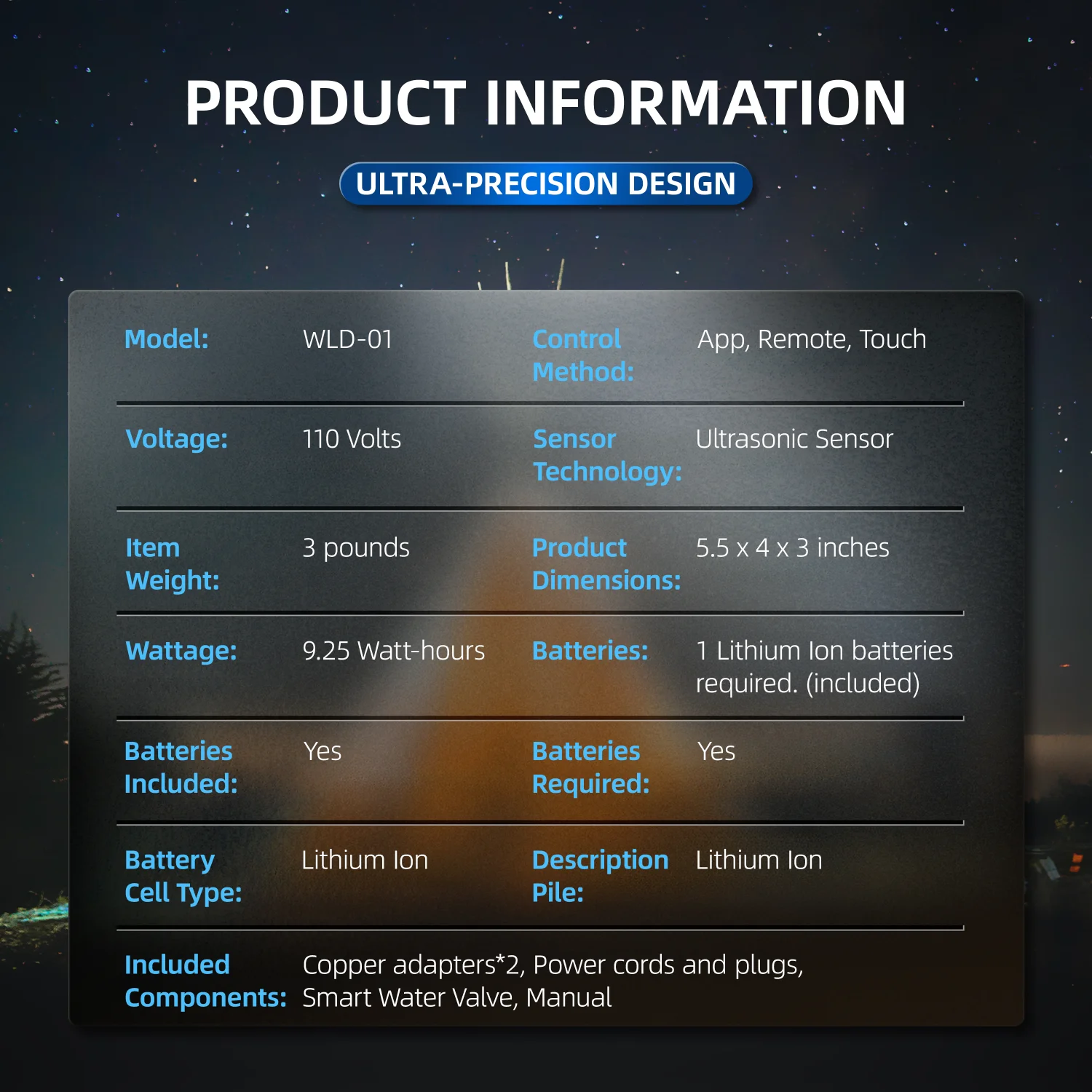 ExcellentSmart Water Sensor Household Leak Detection System Water Leak Detector IoT Remote Monitoring