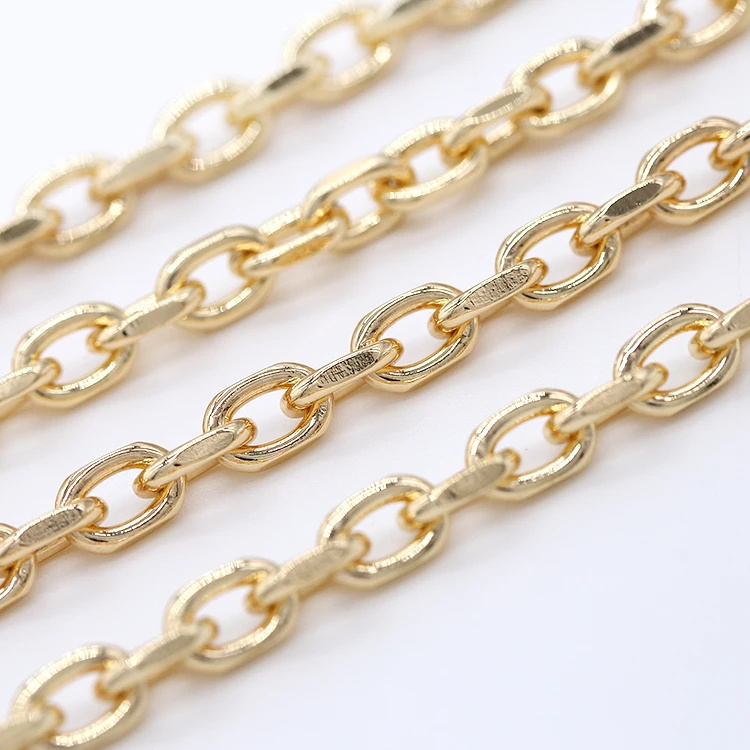 14K Gold Jewelry Chains with Spool for jewelry making DIY Bracelet Necklace
