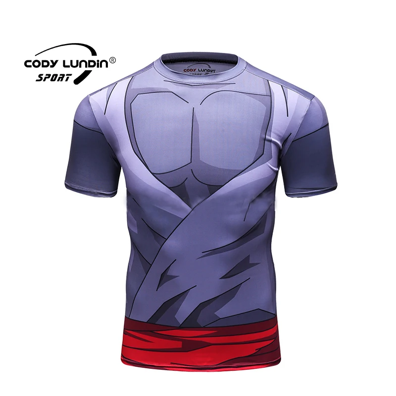 New Series Anime Workout T Shirt Men Casual Anime Sublimation Sportswear