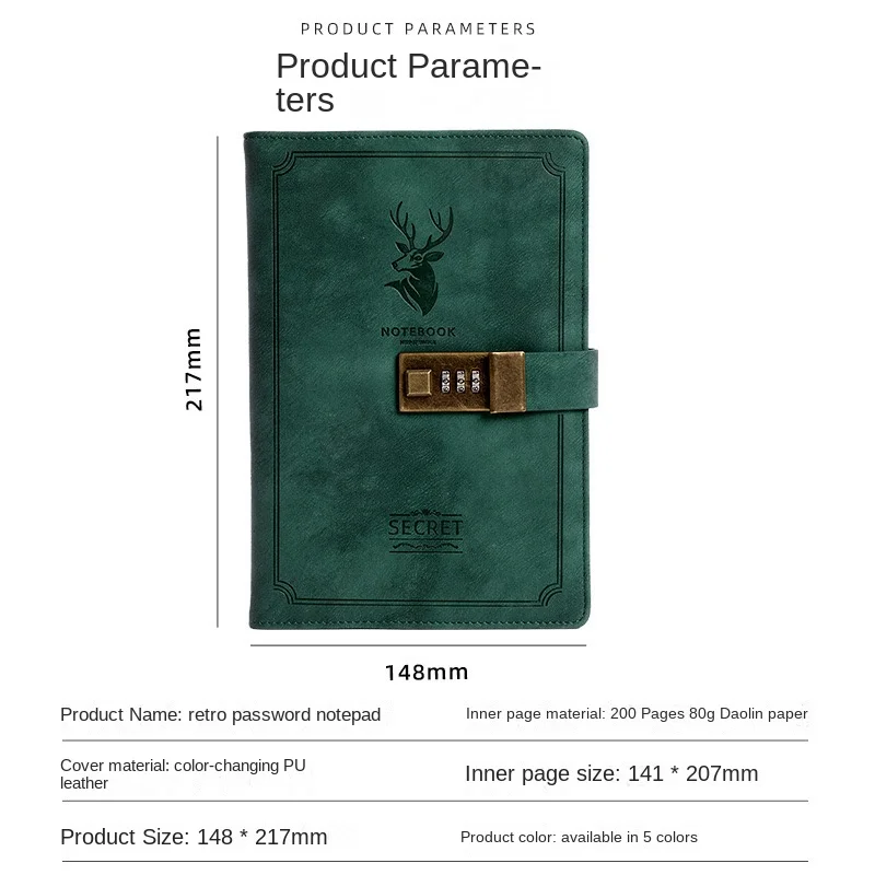 Order Quicky Durable Libretas Agenda Cahiers Lock Diary Journal Customized Planner Cuaderno Notebook