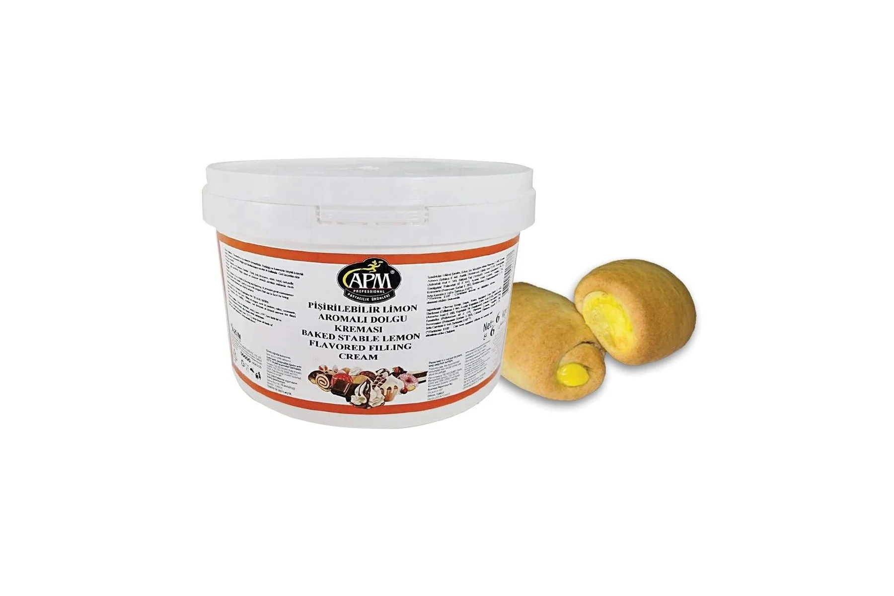 Filling Cream Lemon Flavored Bake Stable Halal Iso Certified For Pastry And Confectionery Sectors And Industries