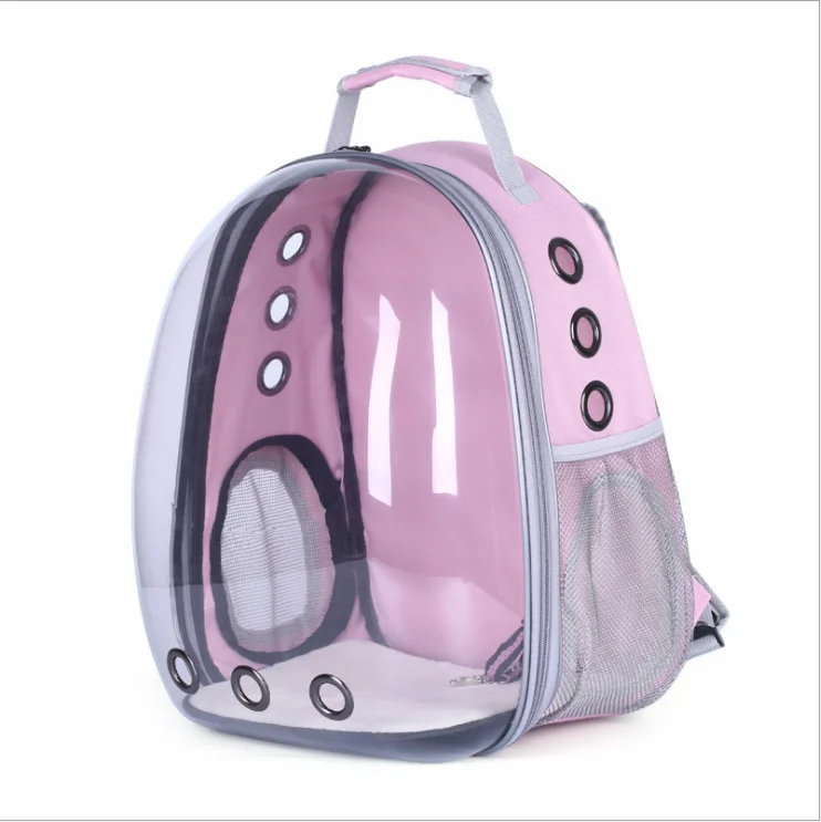 High Quality 600D Side Openings Transparent Pet Backpack Go Out Portable Shoulder Pet Supplies Cat Bag Dog Bag  Pet Backpack