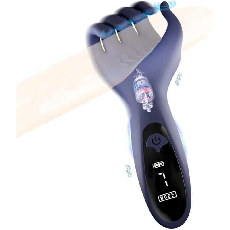 Men Sex Toys Penis Vibrator 10 Strong Vibration Mode Male Vibrator  Glans Stimulate Massager Male Stroker Sex Toys For Men