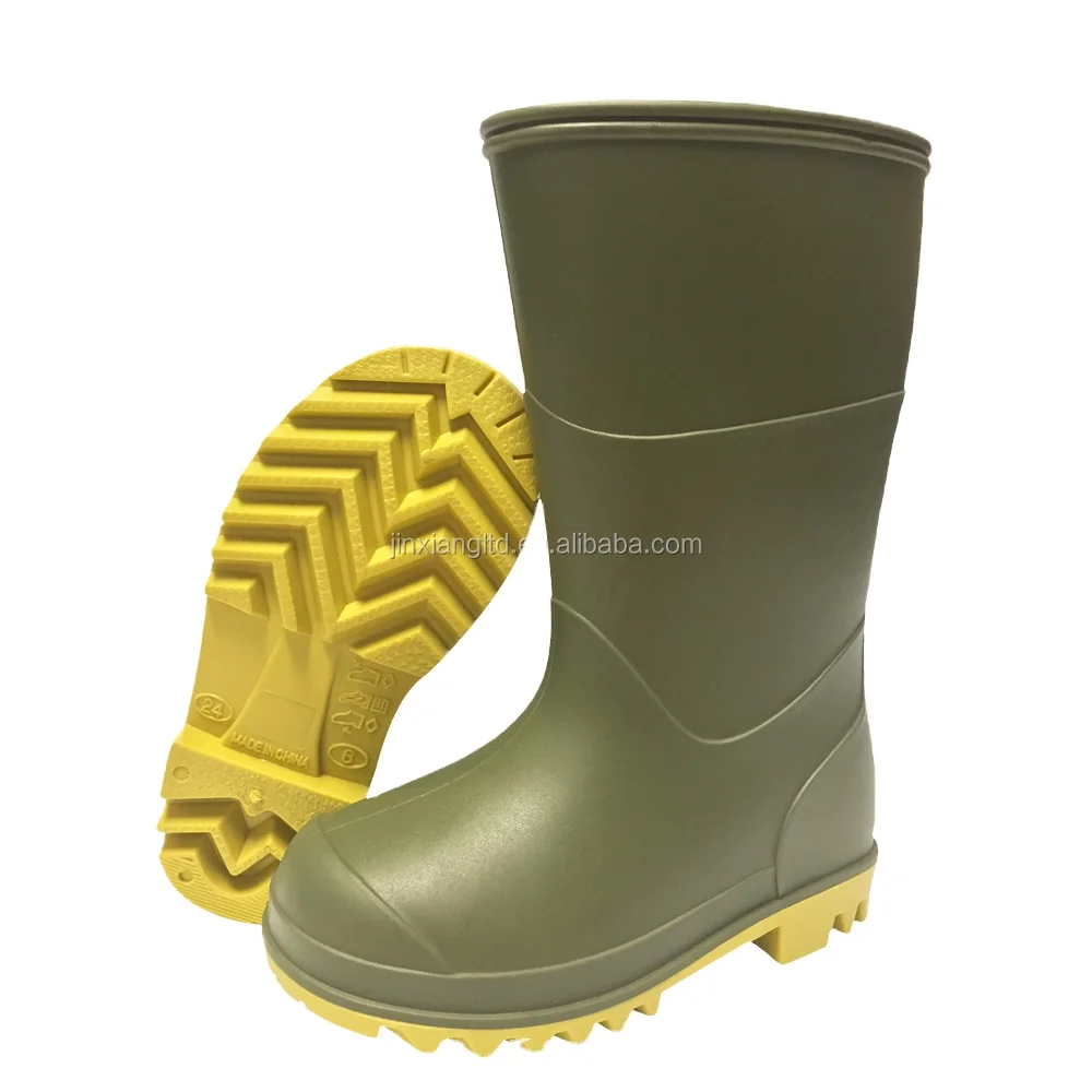 pvc fashion high heel rain boots for women