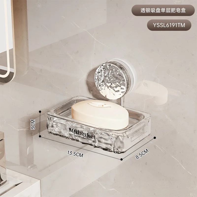 Wholesale Classic Design Square Glass Soap Dish for Hotel and Household Elegant Bathroom Accessory for Sanitary Holiday Gifts