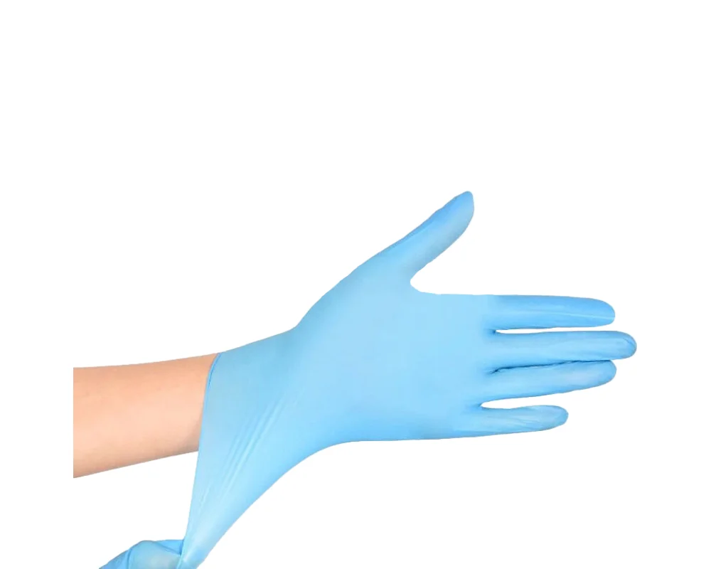 SN15 Blue cheap latex vinyl free nitrile gloves powder free food grade examination disposal nitrile gloves guantes de nitrilo