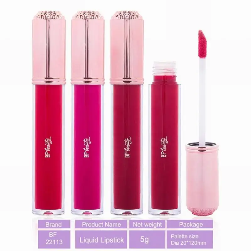 Best Waterproof Stay Creamy Matte Ink Liquid Lipstick Kit Private Label Unbranded Dark Brown Vegan Matte Nude Liquid Lipstick