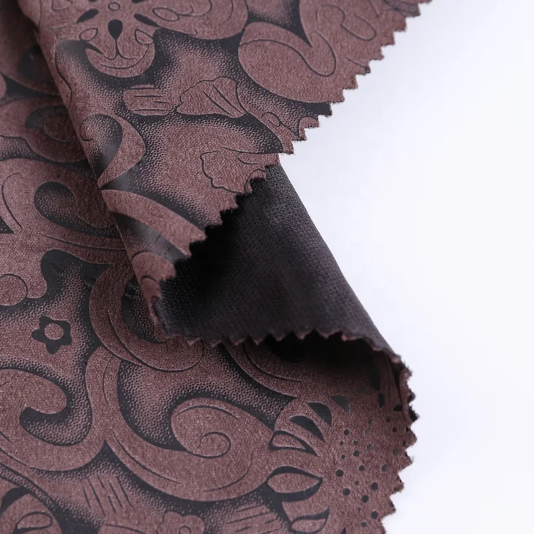 150 см фольгированная замша recyle, текстиль, полиэстер, печатная ткань