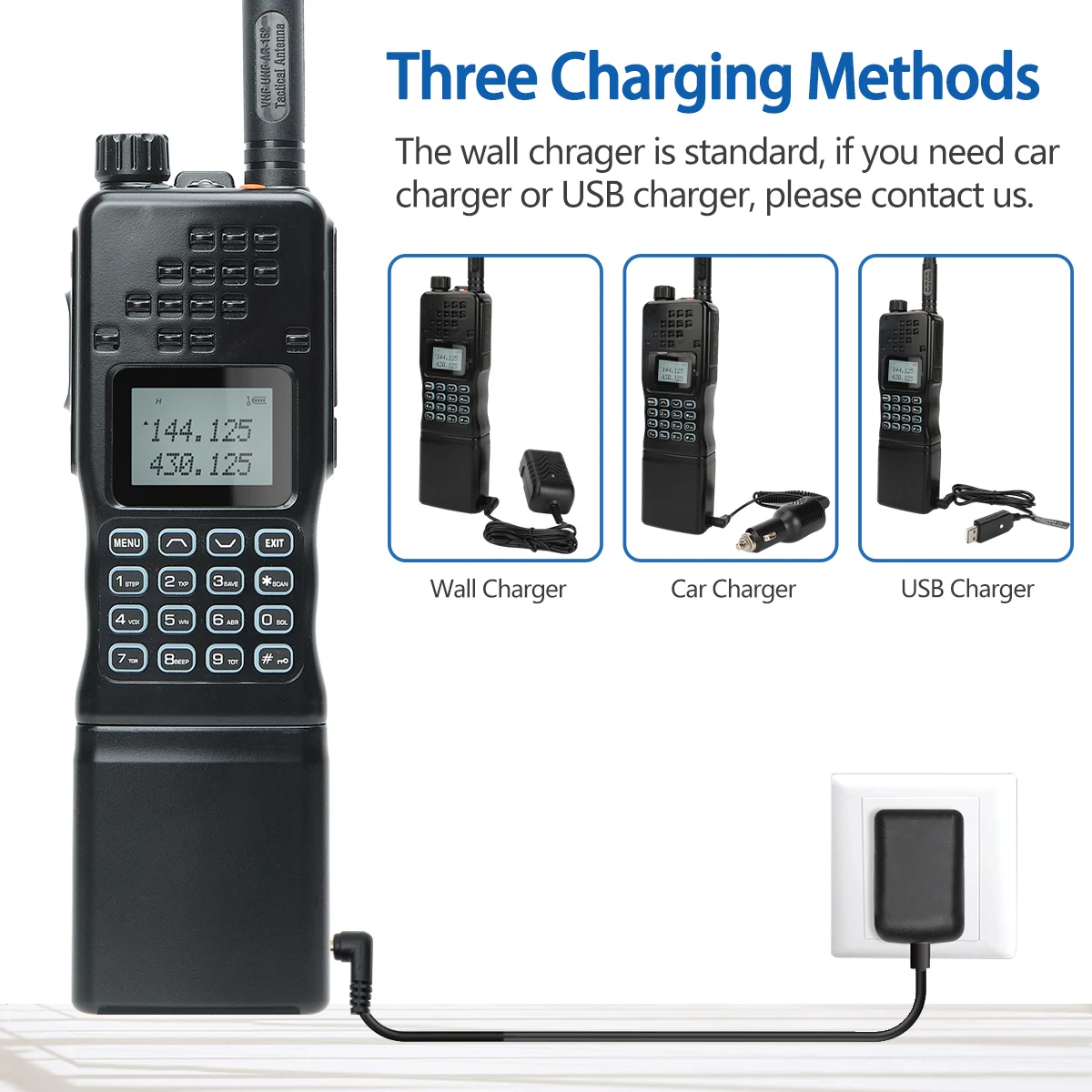 Baofeng AR-152 15W High Powerful Tactical Game Walkie Talkie Dual Band Long Range AN /PRC-152 2-Way Radio add Carrying Bag