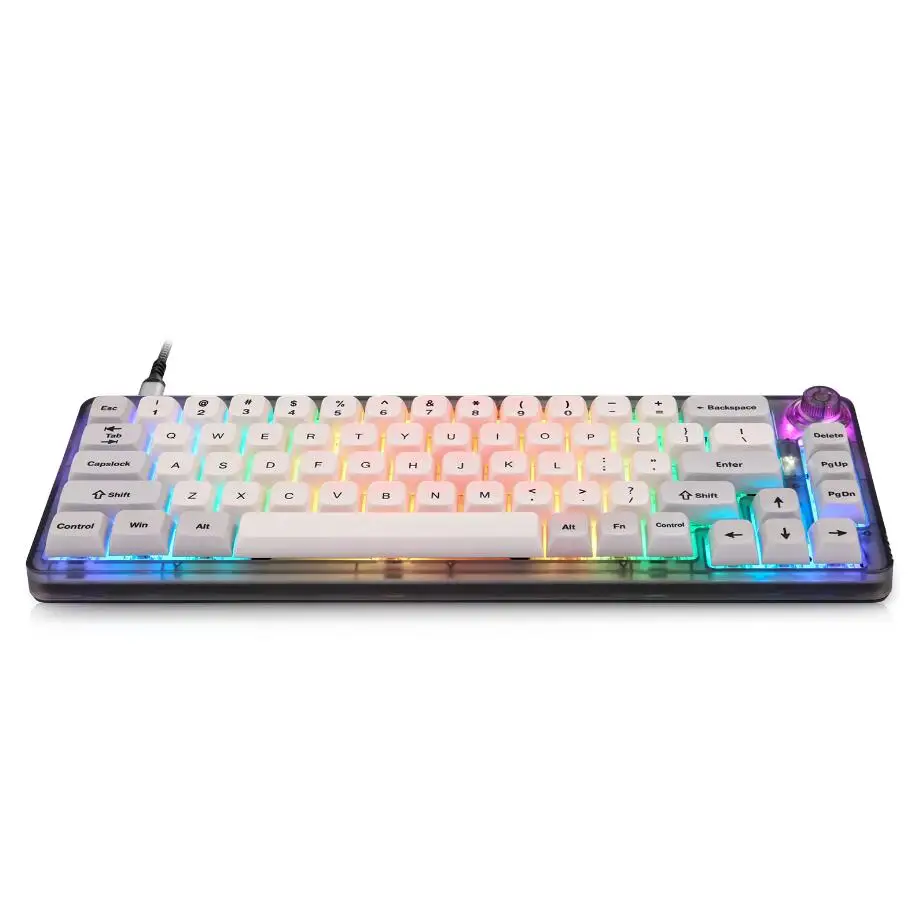 Motospeed Factory supply 65% PBT wired CK67 Gateron switch rgb mechanical gaming keyboard