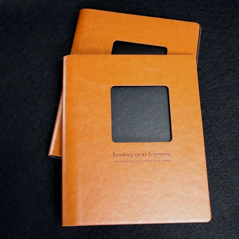 color change note Book cover Binding hot stamping synthetic Leather