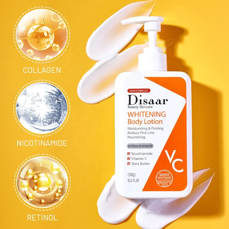 Disaar Quick Whitening Vitamin C Brightening Moisturizing Firming Niacinamide Body Lotion
