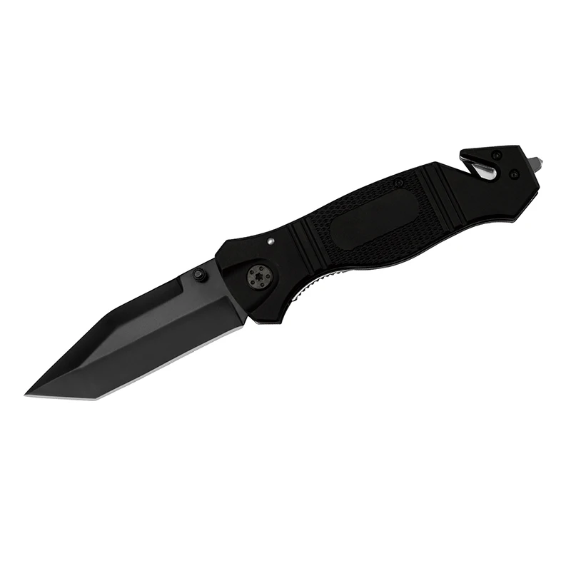 GHK Outdoor Camping Hunting Easy Carry Aluminium Handle Folding Pocket Knife