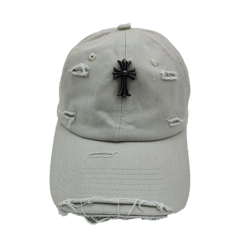 baseball cap female spring and summer wear out lovers cross duck tongue cap hole cap