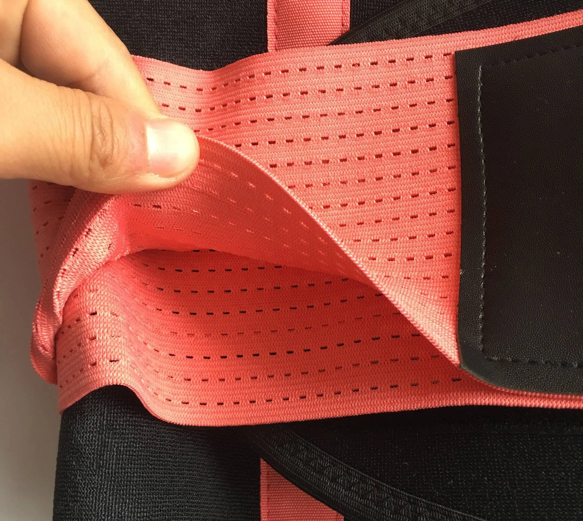 Double compression neoprene waist trainer slimming belt