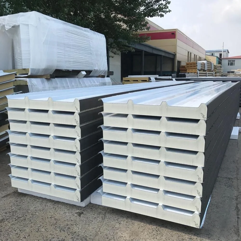 CE certified polyurethane roof sandwich panels for building ceiling steel structure building ceiling