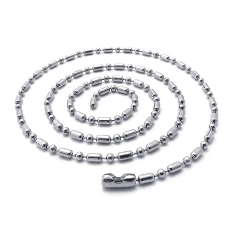 
Stainless steel chain custom length chain for necklace for pendant long both sizes ball chain BZL0200JZ 