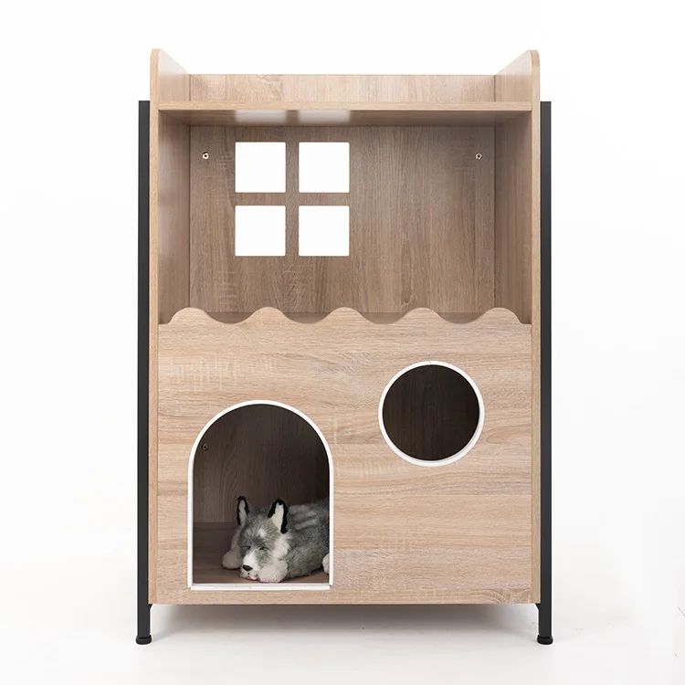 Wooden Tall Dog Cage Cat Pet House