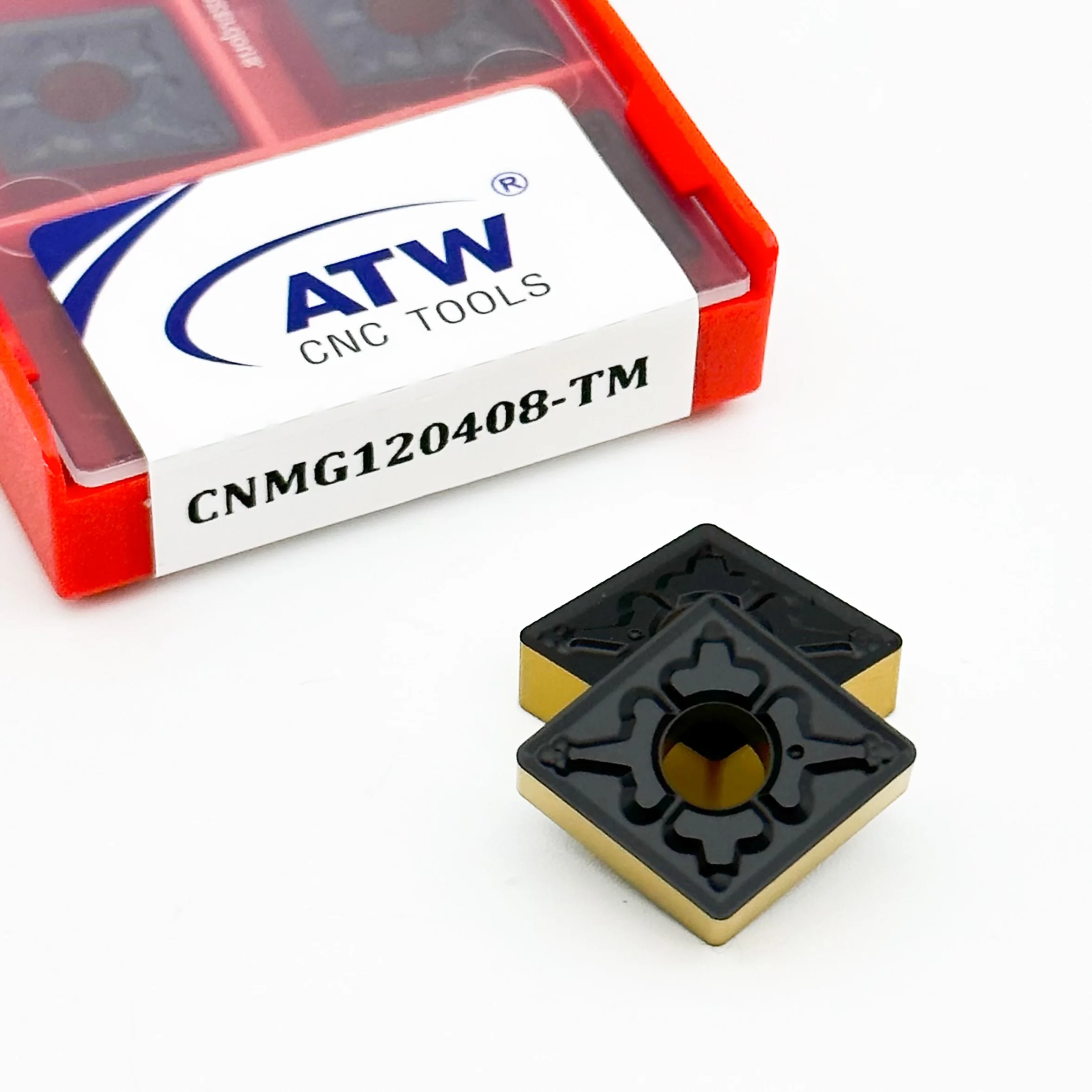 Твердосплавные вставки ATW с двойным цветным покрытием CVD CNMG120408/04/12-TM CNC токарные инструменты для токарного станка