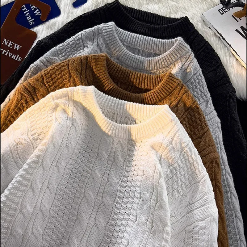 Мужской жаккардовый свитер с логотипом