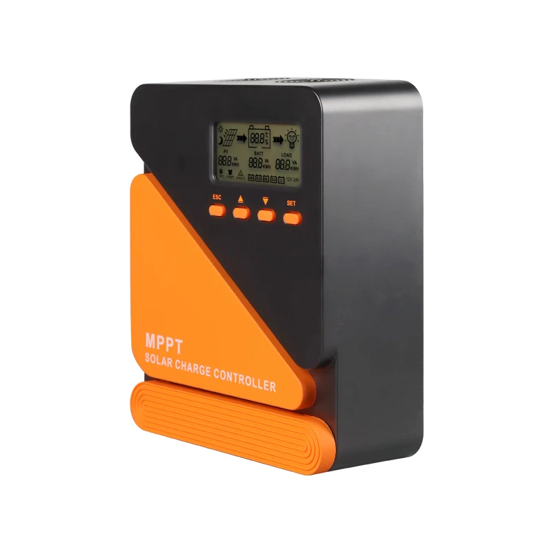 60A MPPT Solar Charge Controller and Discharge Controller PCB Board 12V 24V 36V 48V Auto Charging Module with Screen and Fan