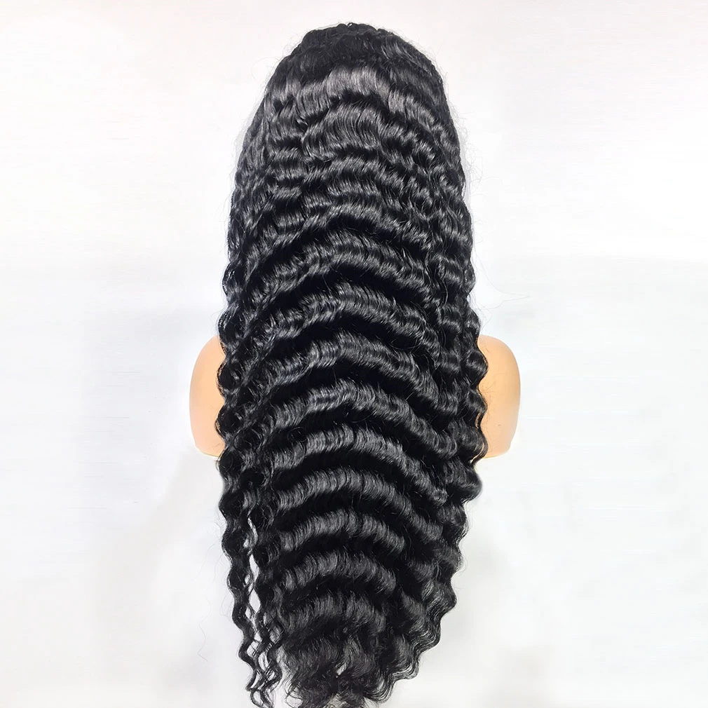 
Rosabeauty Deep Wave Lace Front Wigs For Women 150% Density Water 13X6 Curly Pre Plucked With Baby Hair Wigs 