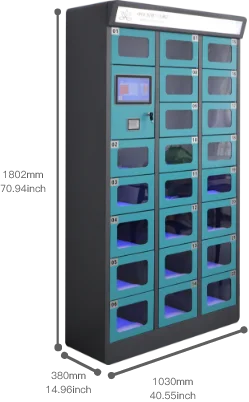 smart fresh food locker cold food locker refrigerated food locker with own developed software and 110v/220v compressor