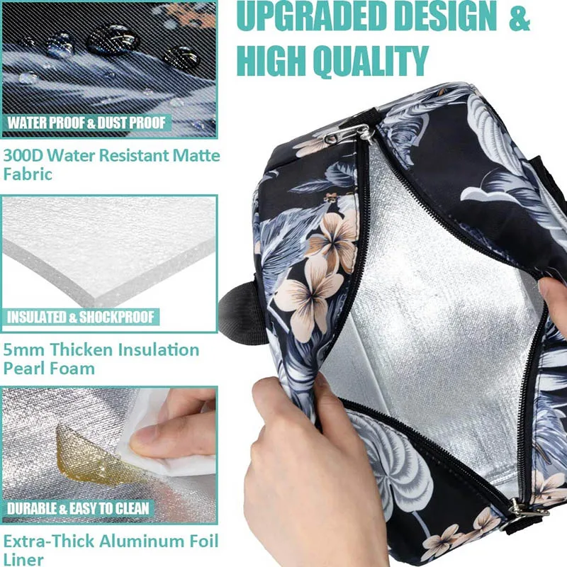 Wholesale children school comfortable handle small sandwich bento lunch box cooler student lunch bag