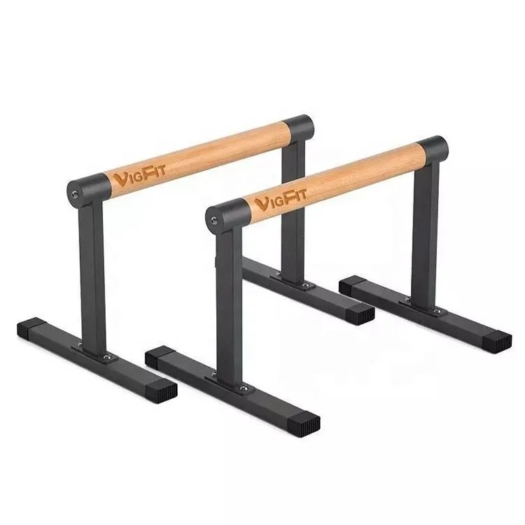 Hot Selling Wood Anti-slip  Push Up Bars Parallettes Bars Handstand Bars For Calisthenics Fitness Floor Workouts