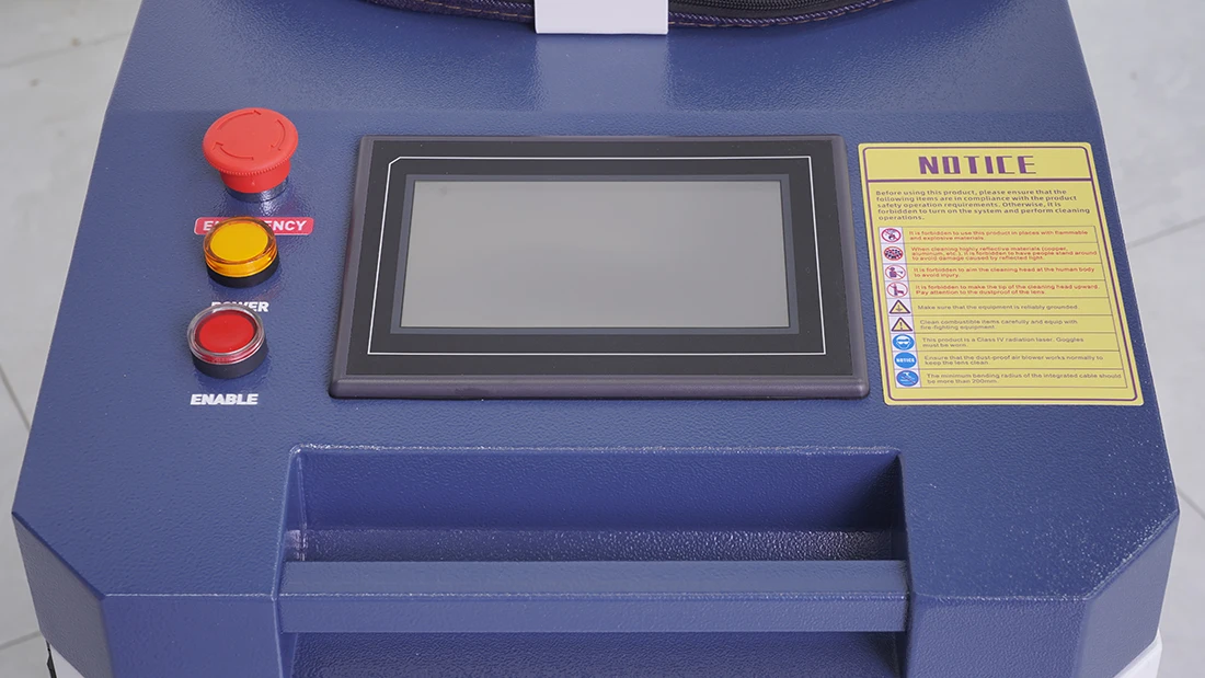 2024 New Laser Removes Rust Cabinet Watercooled Laser Cleaning Machine Portable Pulse Laser Cleaner for Steel Aluminum