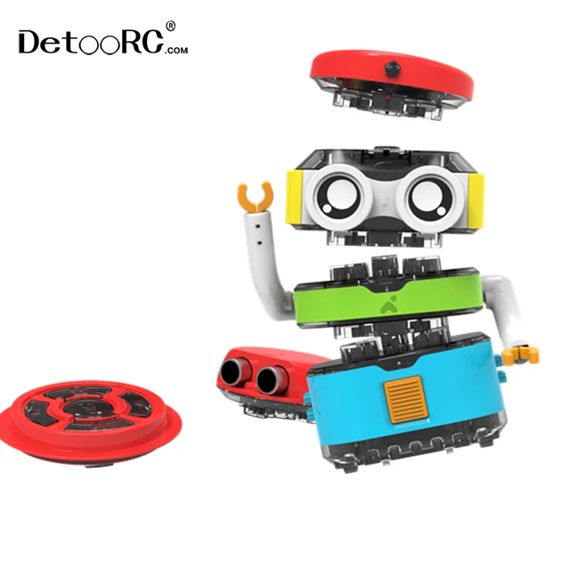 Detoo Diy Stem coding robot kit 30+ sensor games programming remote control EV3 robot kit for 4+ages kids