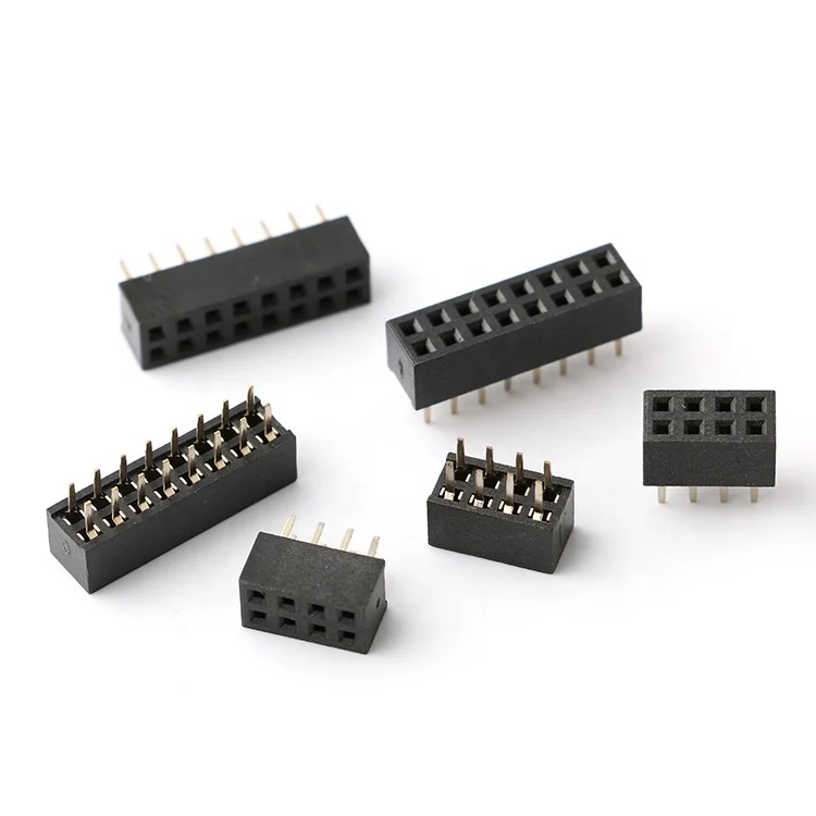 2mm 4 pin header 2mm pitch  2.0mm pitch DIP 2pin-40pin Board to Board 180 degree Double Row 40 pin Female Pin Header