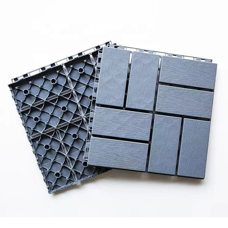Balcony Garden Terrace Splicing Decking Floor Interlocking Plastic Deck Tiles
