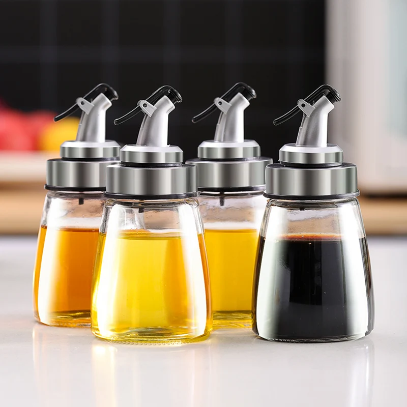 Food Grade  Glass Small Oil Nozzle Kitchen oil dispenser Storage Oil Pot