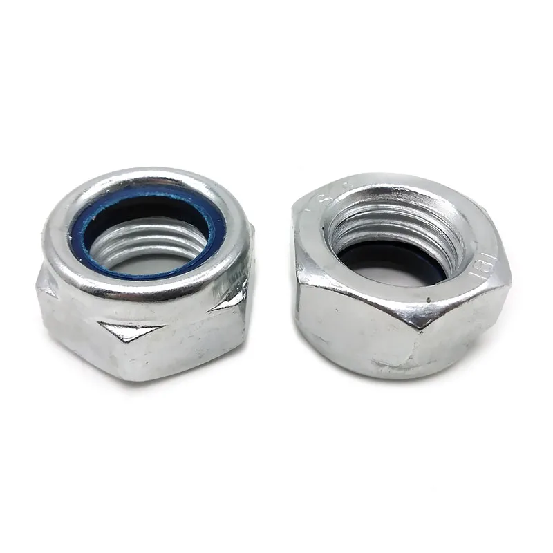 OEM ODM carbon steel din985 din 982 nyloc nylon nylock lock nut nuts machine part