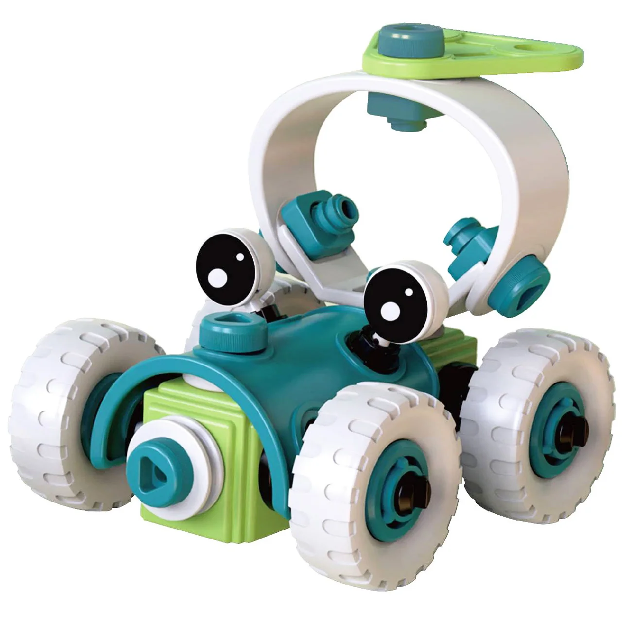 New Product Stem Educational Diy Puzzle Toys Building Blocks Vehicle Model Puzzle Toy Soft Rubber Assembly Building Blocks Car