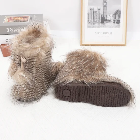 High standard beautiful appearance long-durable flexible fashion warm thickened fur  boots for women