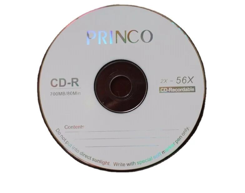 Hot-sale blank cd princo 700MB 52X