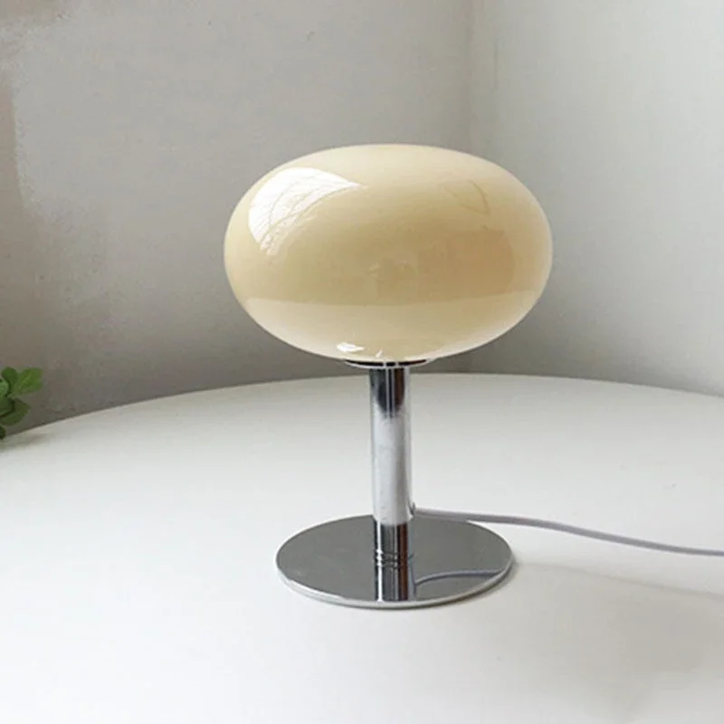 Macaron Stained Glass Table Lamp Bedroom Study Living Room Atmosphere Egg Tart Desk Light Girl Bedroom Bedside Decor Night Light