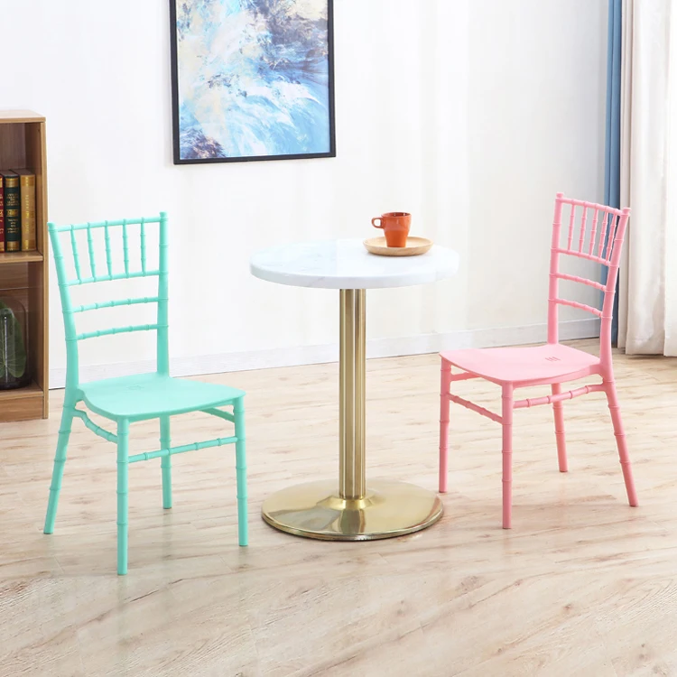 Knock Down Design Chiavari Chairs Blue Polycarbonate Chair Wedding Throne Luxury Seat Modern Popular Lace Wholesales Banquet