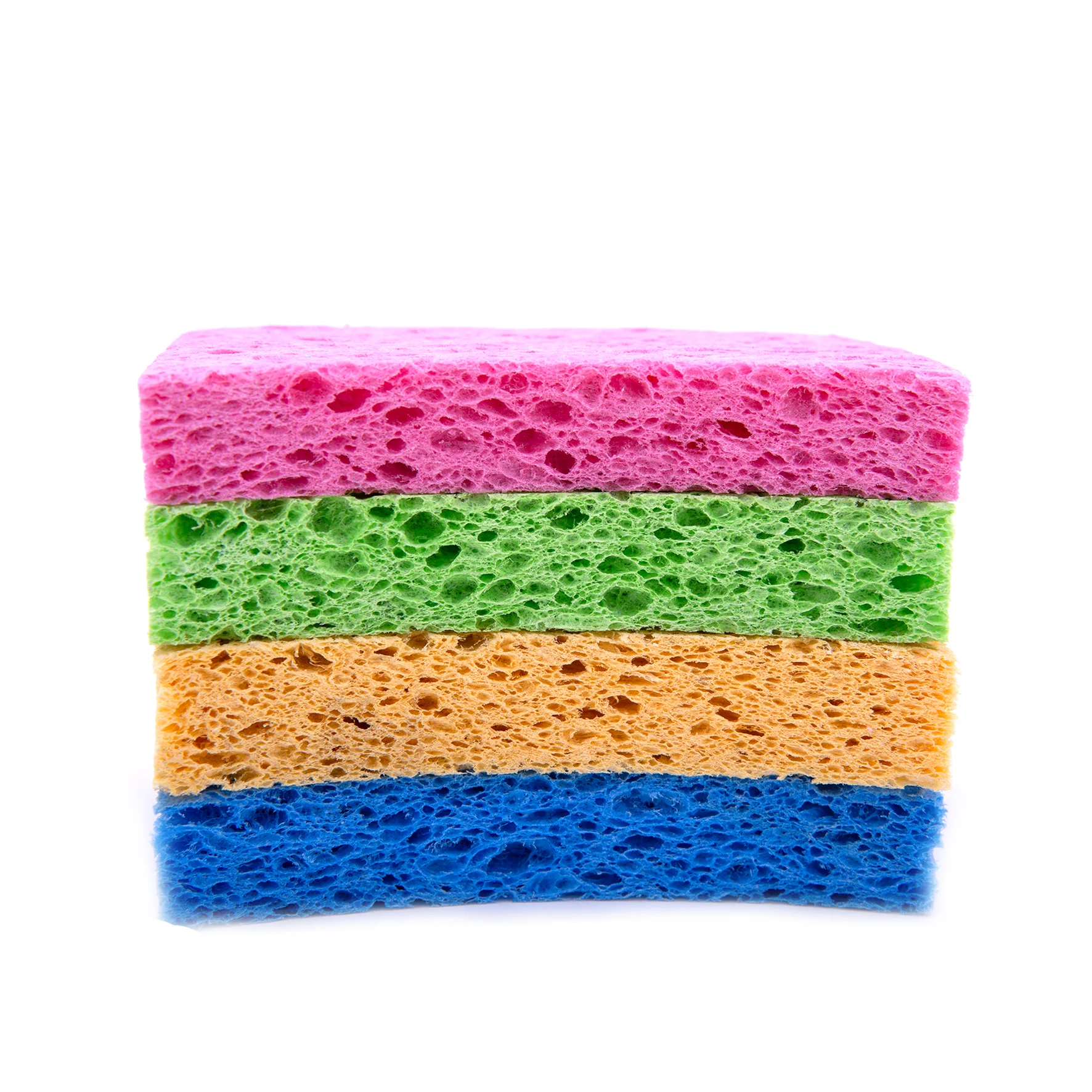 DH-A5-12 Custom natural vegetable cellulose cleaning thin sponge for kitchen sink