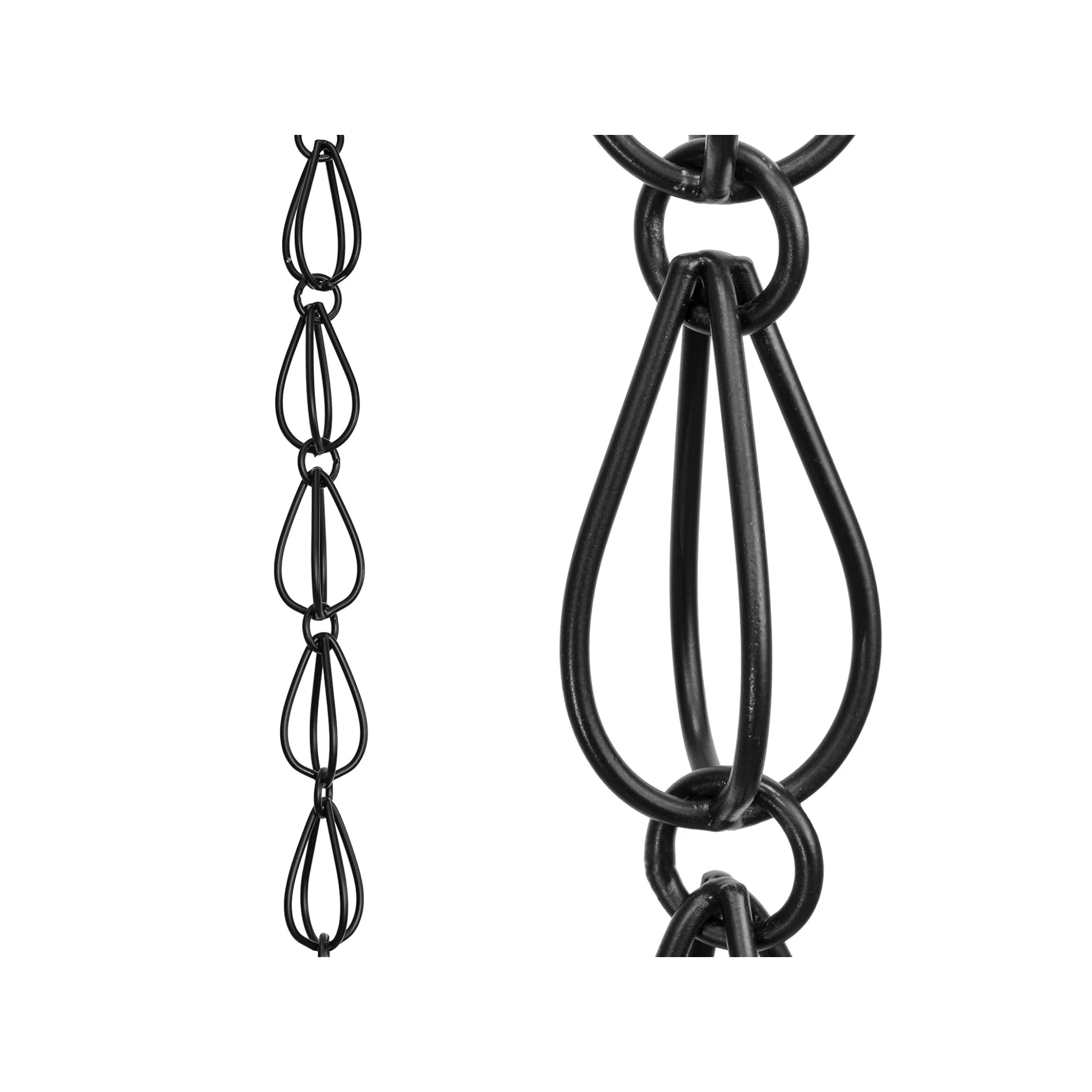 Wholesaler Supplier Iron Decorative Teardrop Rain Chain for Garden Outdoor Decoration