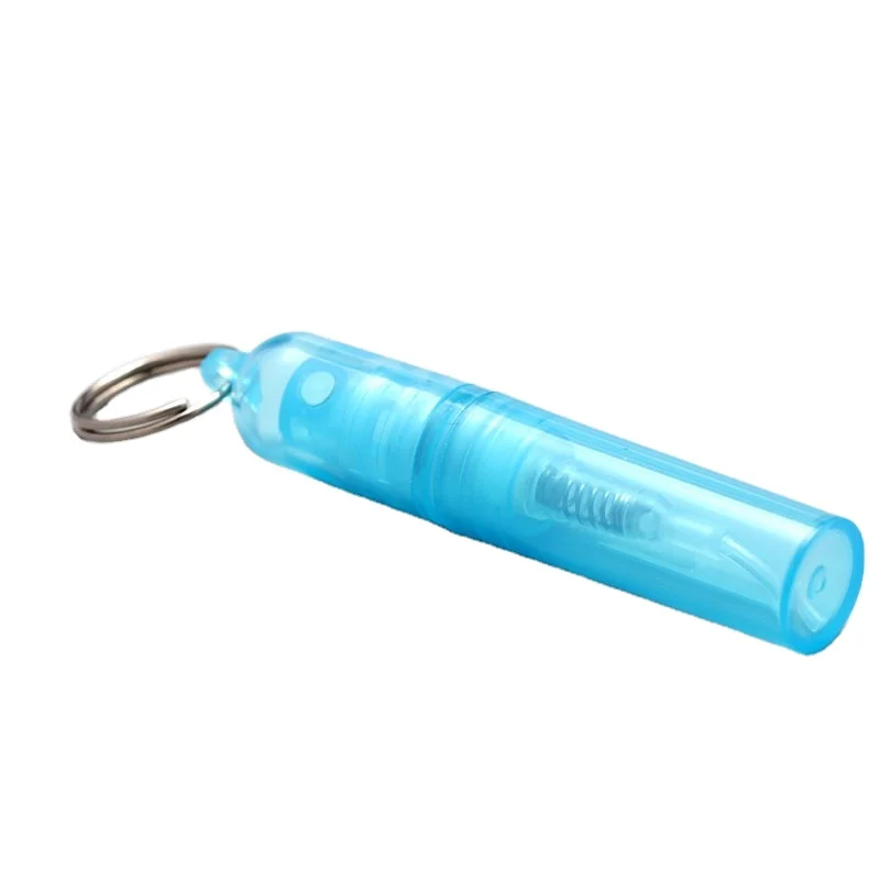 Wholesale Mini Empty Bottle 5ml 8ml Plastic Perfume Bottle Hand With Keychain Antibacterial Fine Mist liquid Sanitiser Spray Pen