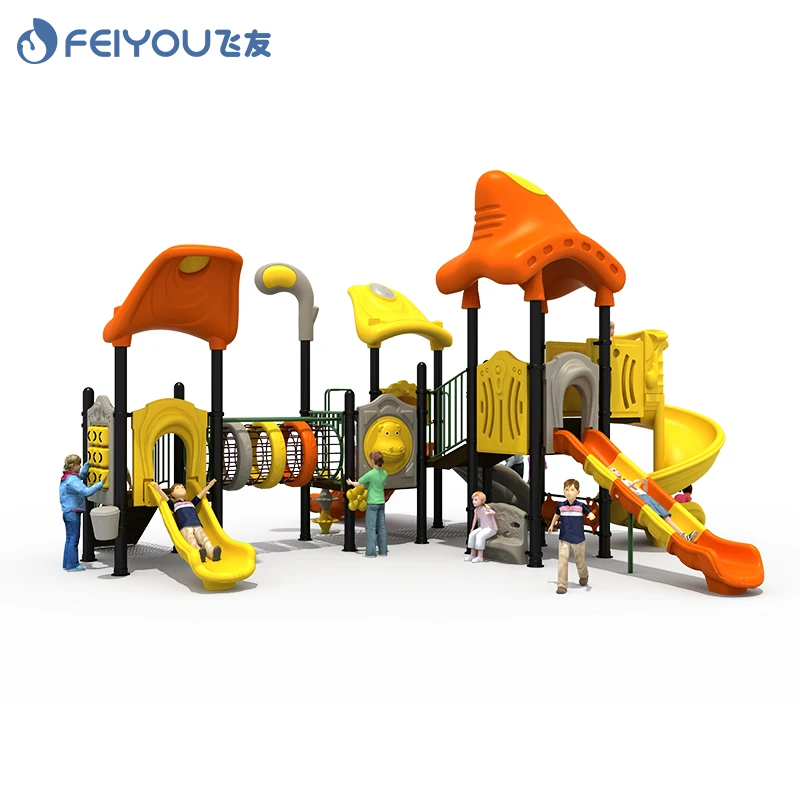 Классическая пластиковая горка профессиональное оборудование для уличной игровой площадки лучшего качества