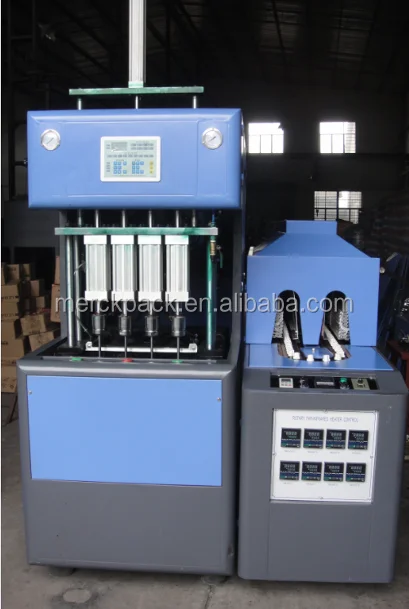 
Factory Price Semi Automatic 4 Cavity PET Plastic Bottle Blowing Making Machine for Plastic Bottled Water Production Line 