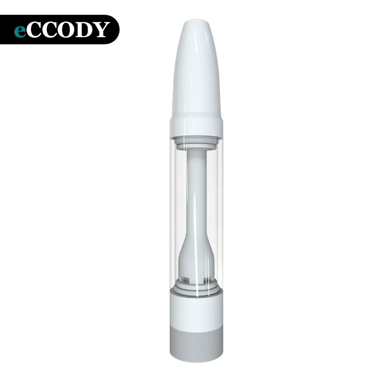 510 Glass Cbd Cartridge Ceramic Coil Tip all Glass Cartridge For 510 Thread Battery Vaporize
