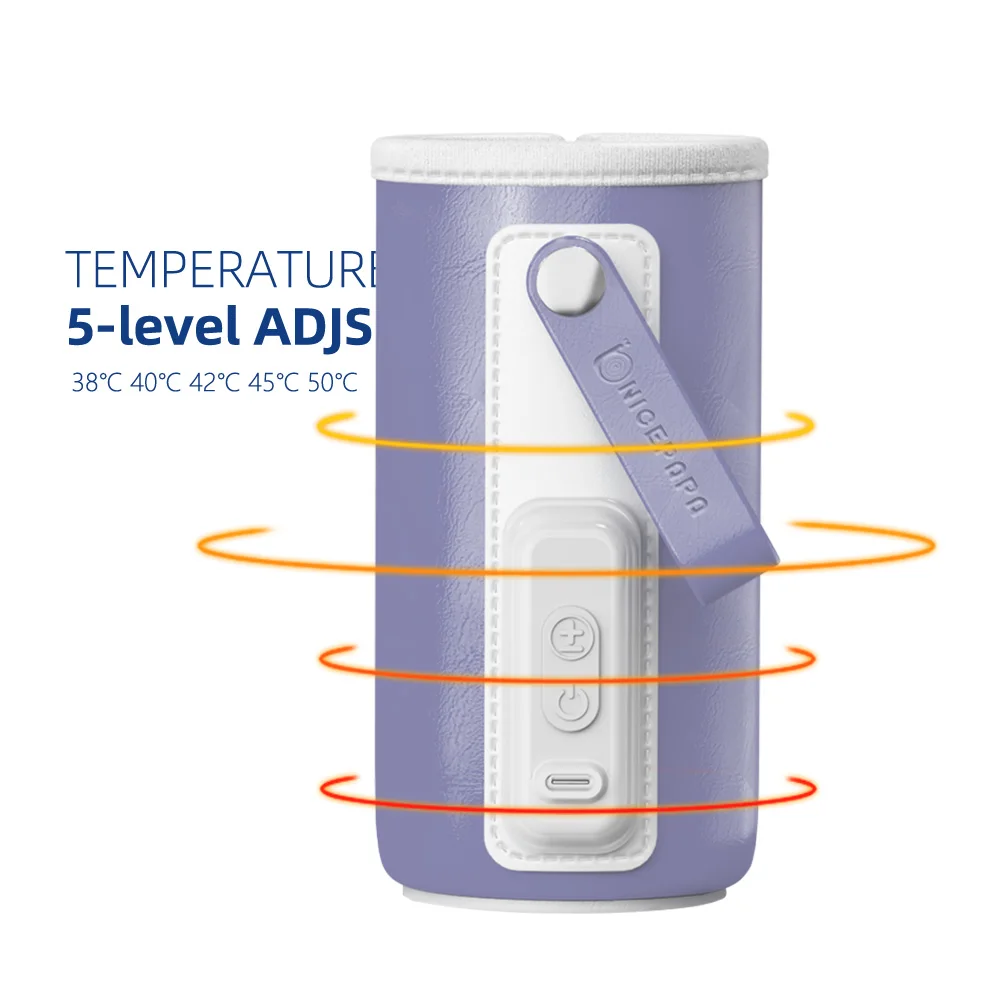 smart usb fast heating thermostat portable baby feeding milk bottle warmer cover for travel