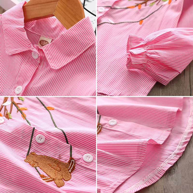 Kids Shirts Longsleeve Sweet T-shirts For Girls Beijing Tshirt Printing From Wholesale Clothing Market