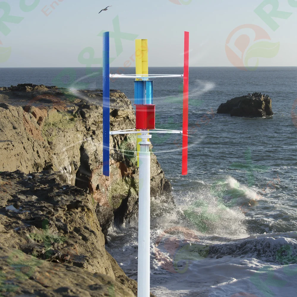 Low RPM Vertical Axis Maglev Wind Turbine 5KW 10KW 20KW 48V 120V 220V High Efficiency Wind Power Generator