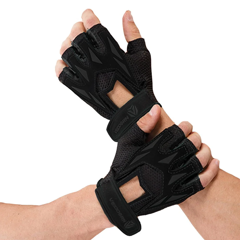 Anti Slip Breathable Fitness Weight Lifting Hand Gloves for Gym Sports